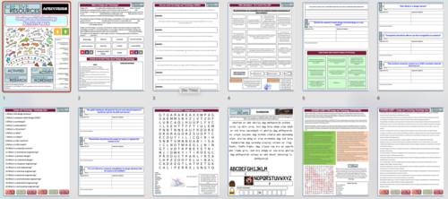 Design & Technology Cover Lesson Student Booklet | Teaching Resources