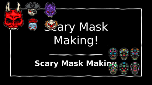 Create your own Scary Masks Activity with templates | Teaching Resources
