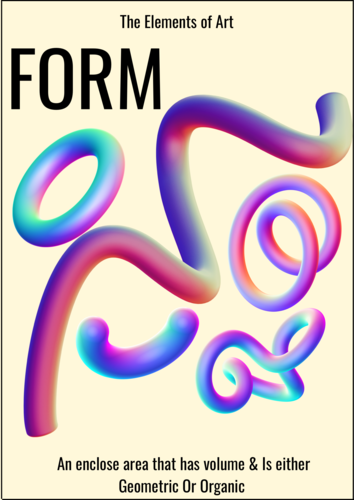 Formal Elements Of Art Poster Set Teaching Resources
