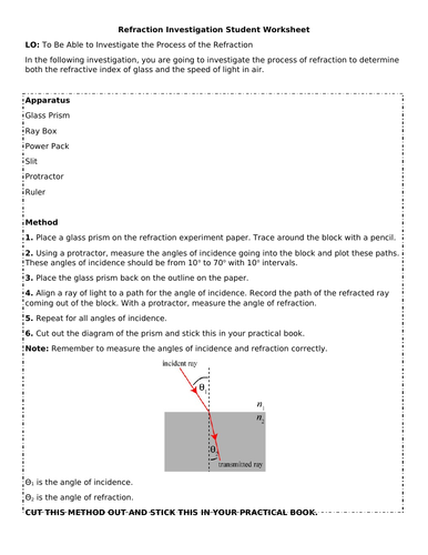 A-Level Physics Waves Scheme of Work (Refraction, Diffraction and ...
