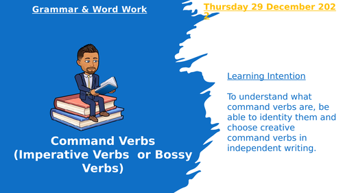 Command Verbs / Imperative Verbs | Teaching Resources