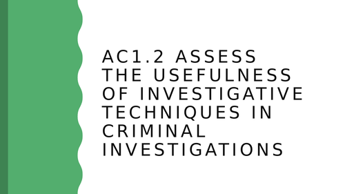 WJEC Criminology Unit 3 (whole pack) | Teaching Resources