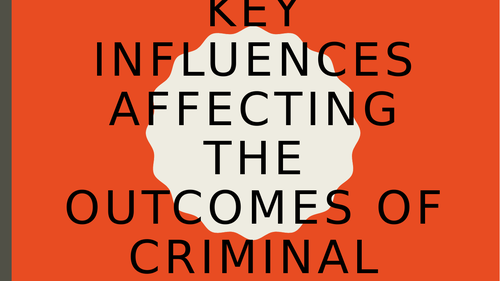 WJEC Criminology Unit 3 (whole pack) | Teaching Resources