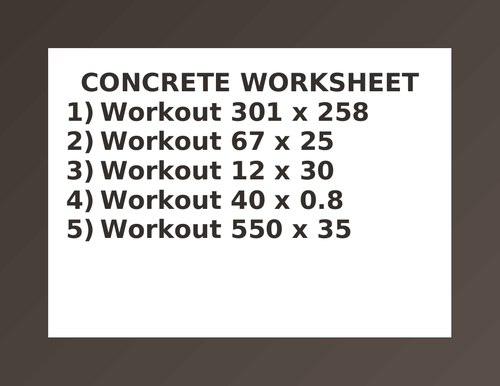 CHOCOLATE WORKSHEET 23