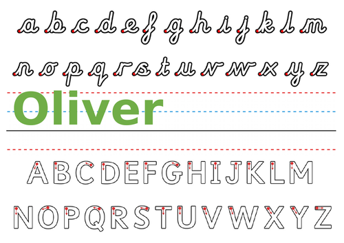 Pre cursive handwriting practise sheet | Teaching Resources