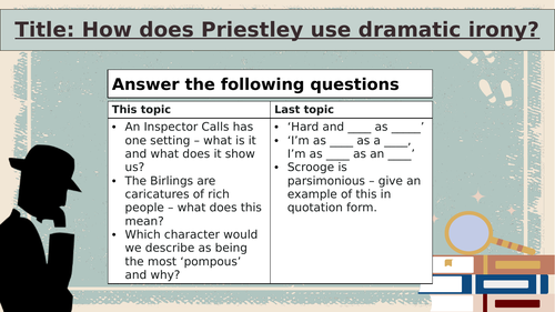 An Inspector Calls Mr Birlings Speech Teaching Resources 