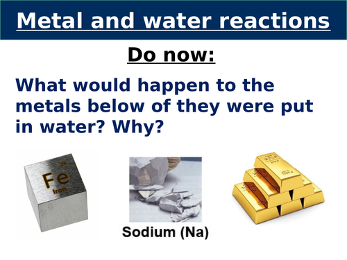 Metals and Reactivity KS3 Whole topic lessons (middle school ...