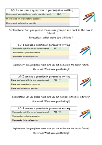 Year 2/3 Talk For Writing Persuasive Letter - The Day The Crayons Quit ...