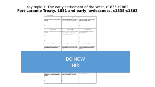 American West Edexcel Complete Revision Lesson 3