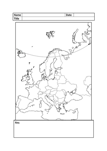Blank Europe Map | Teaching Resources