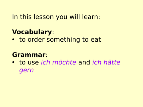 Talk about food and drink in German at KS3 | Teaching Resources