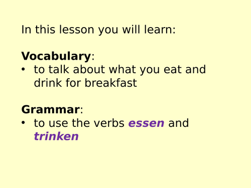 Talk about food and drink in German at KS3 | Teaching Resources