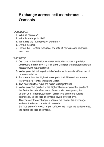CONCISE A* A Level Biology Topic 2 Cells & Cell Membrane Revision Notes ...