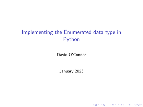 Implementing the Enumerated data type in Python | Teaching Resources