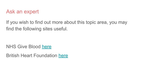 Blood Donation Tutorial Pshe Teaching Resources