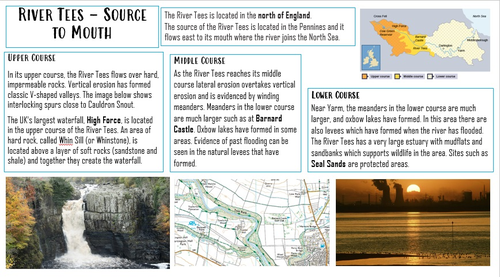 AQA GCSE Geography Paper 1 Case Study Cards | Teaching Resources