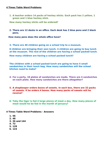 4-times-table-word-problems-teaching-resources