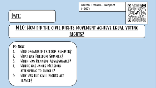 GCSE Edexcel USA at Home and Abroad: Civil Rights and Vietnam Unit of ...