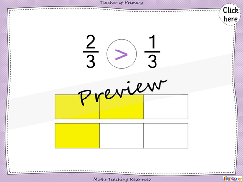 Comparing and Ordering Non-unit Fractions - Year 3 | Teaching Resources