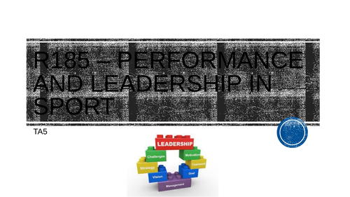 Sport Studies OCR C Nat R185 Performance and Leadership in Sport ...