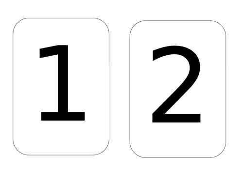 Number cards and matching spot cards 1 to 5 (A5) | Teaching Resources