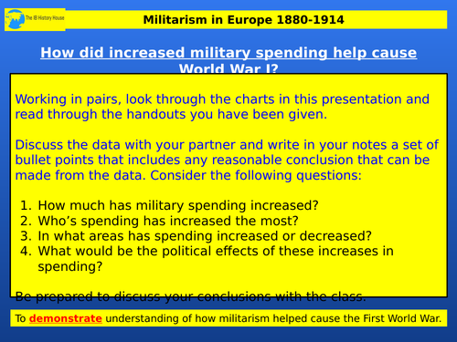 IB History - Militarism in Europe 1880-1914 | Teaching Resources