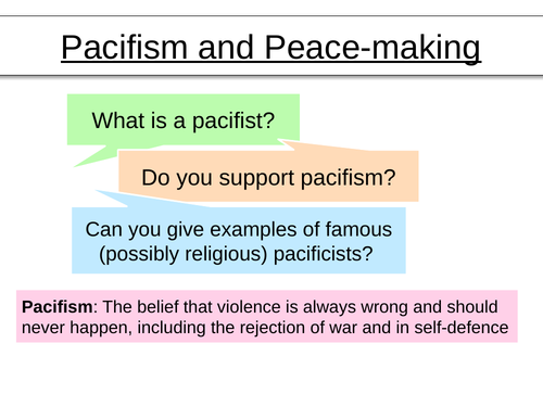 Peace & Conflict - WHOLE UNIT! (AQA RS GCSE) | Teaching Resources