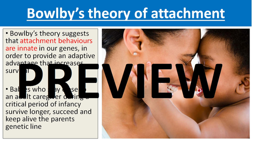 Bowlby's monotropic theory - AQA A Level Psychology (Attachment ...