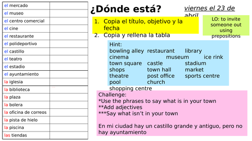 Year 8 Spanish - Module 4 - Viva 2 - Que Hacemos