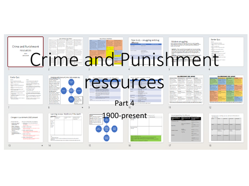 GCSE History Crime and Punishment resources 1900-present