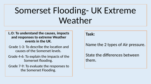Aqa Gcse Geography Challenge Of Natural Hazards Sow Teaching Resources