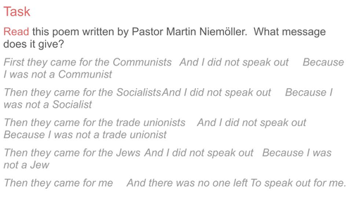 Holocaust Memorial Day Tutorial Assembly | Teaching Resources