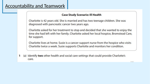 BTEC Health and Social Care level 3 Unit 2 Learning aim A | Teaching ...