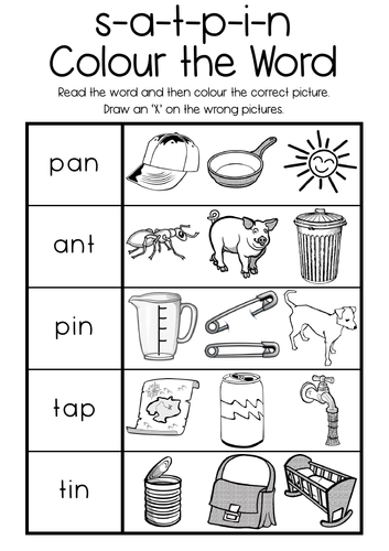 Sounds & CVC: SATPIN (Jolly Phonics Group 1) | Teaching Resources