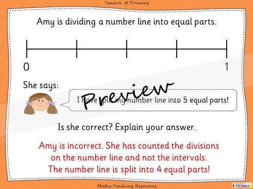 fractions on a number line year 3 problem solving