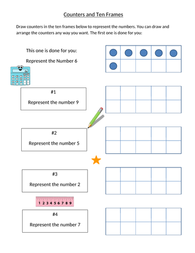 Counters and Ten Frames | Teaching Resources