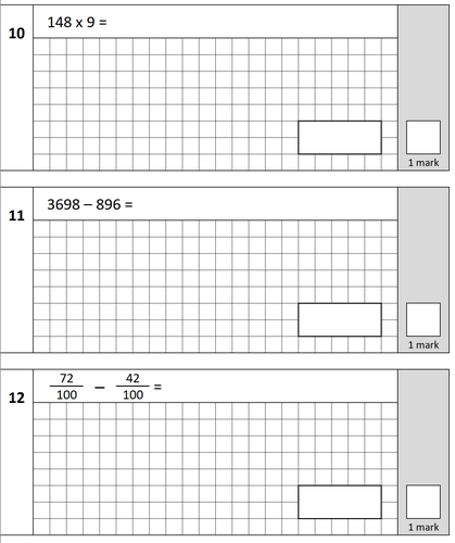 KS2 Arithmetic Paper Generator - Mathematics SATs Paper 1 | Teaching ...