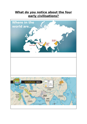 4 Civilisations - Shang Dynasty, Ancient Egypt, Indus Valley, Ancient ...