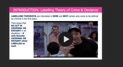 AQA SOCIOLOGY - PAPER 3 - Crime & Deviance: Labelling Theories of C&D ...