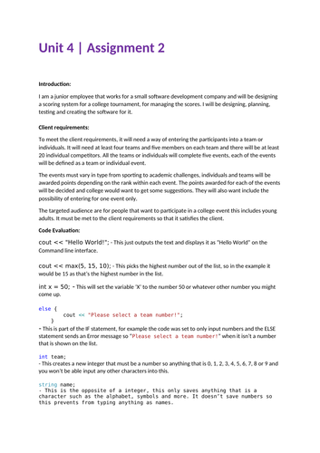 BTEC Level 3 4.1 RQF Example Answers | Teaching Resources