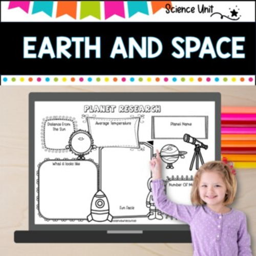 Space, Solar Systems, Planets-Earth Primary Grades Science Unit SUB ...