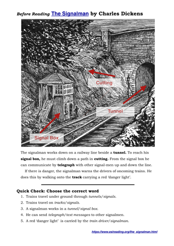 The Signalman by Charles Dickens (with audio) | Teaching Resources