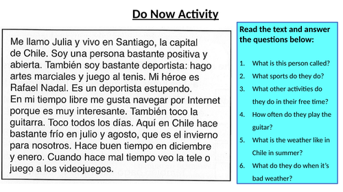 KS3 Spanish Viva 1 - Mi tiempo libre - full series of lessons ...