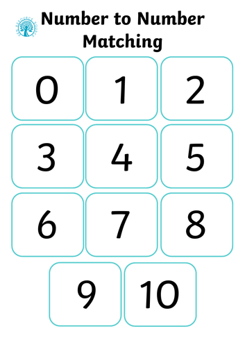 Number to Number Matching | Teaching Resources