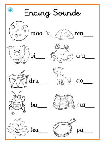 Finding Final Sounds in Words Set 2 | Teaching Resources