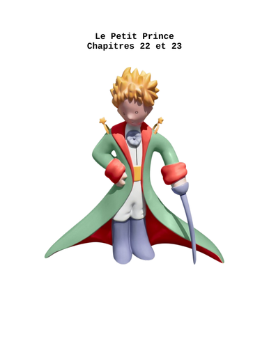 Le Petit Prince Chapters 22 - 23 Crossword