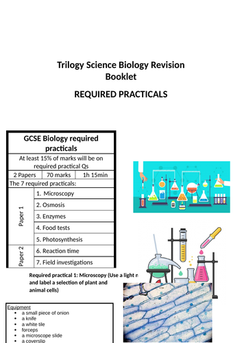 Aqa Required Practical Revision Booklet 