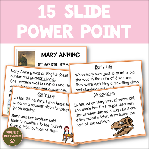 Mary Anning KS2 Activities And Power Point Teaching Resources