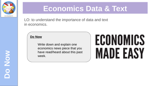 Economics Importance of text