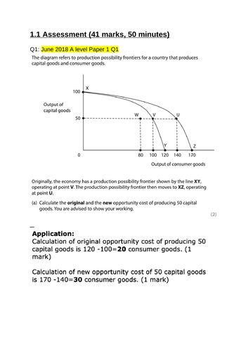 Economics Theme 1 Mid Point Assessment